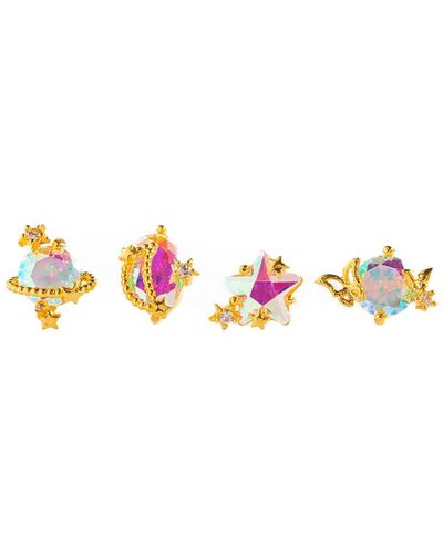Girls Crew Andromeda Stud Earrings Set - Multicolor