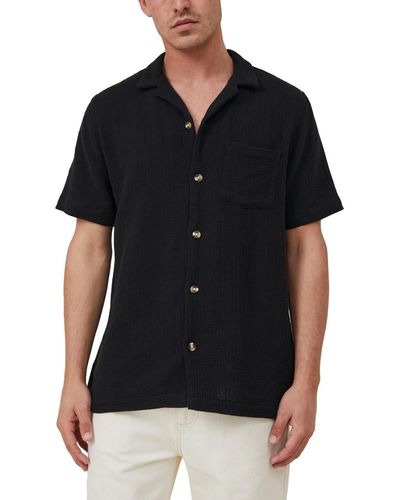 Cotton On Palma Short Sleeve Shirt - Black