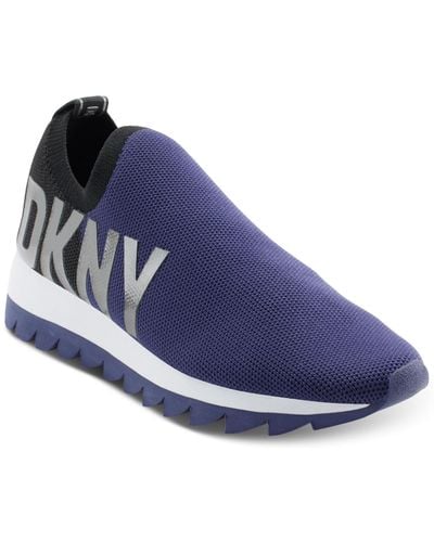 DKNY Azer Slip-on Fashion Sneakers - Blue