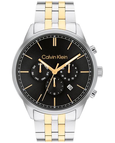 Calvin Klein Multi-function Stainless Steel Bracelet Watch 44mm - Black