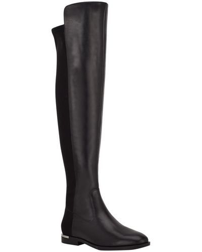 Calvin Klein Rania Over The Knee Boots - Black