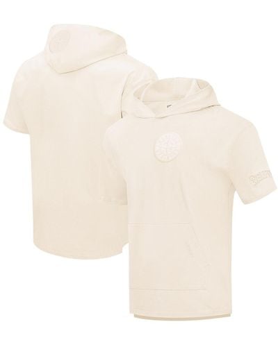 Pro Standard Seattle Mariners Neutral Short Sleeve Hoodie T-shirt - White