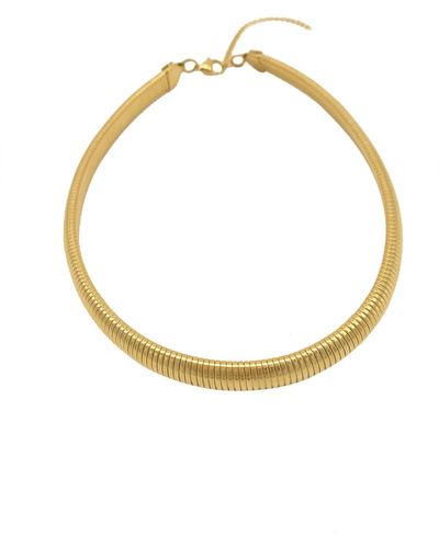 Adornia Omega Chain Necklace - Yellow