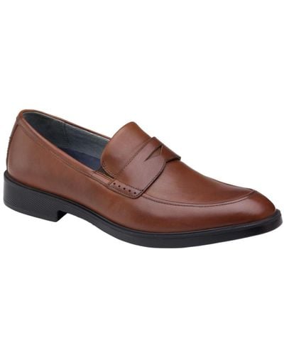 Johnston & Murphy Xc4 Maddox Penny Shoes - Brown