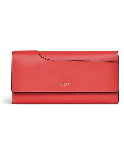 Radley Pockets 2.0 Leather Mini Flapover Wallet - Red