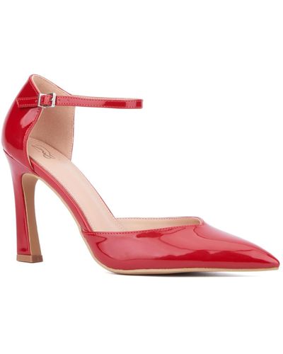 New York & Company Xaria Ankle Strap Heels - Pink