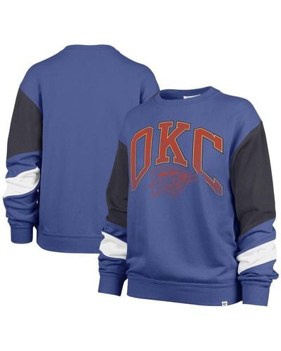 '47 Oklahoma City Thunder 2023/24 City Edition Nova Crew Sweatshirt - Blue