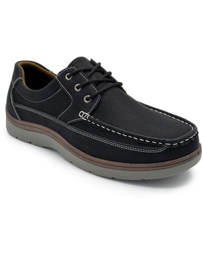 Aston Marc Lace-up Walking Casual Shoes - Black