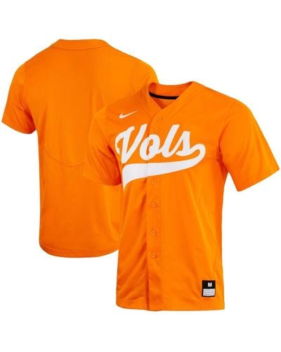 Nike Tennessee Volunteers Replica Full-button Baseball Jersey - Orange