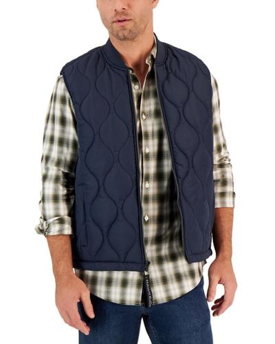 Hawke & Co. Onion Quilted Vest - Blue