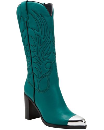 Katy Perry The Zaina Western Narrow Calf Boots - Green