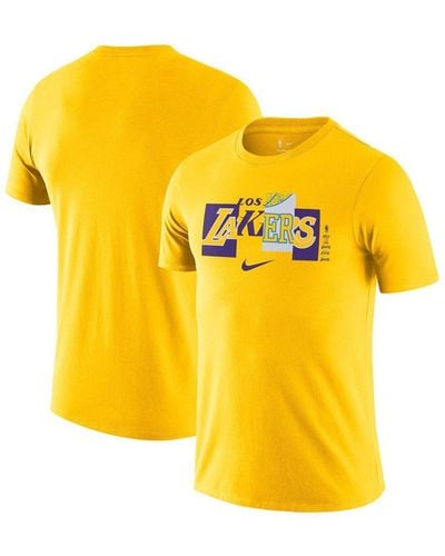 Nike Men's 2021-22 City Edition Los Angeles Lakers White Story T-Shirt, XL