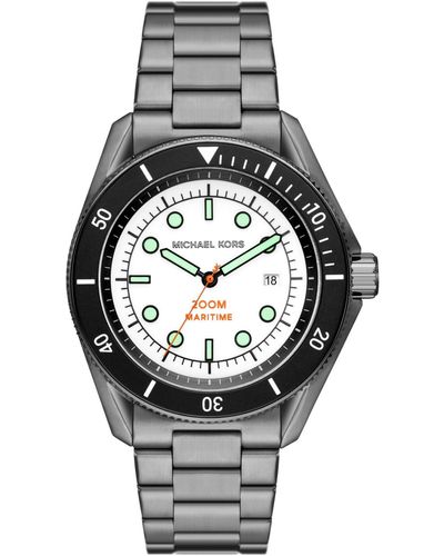 Michael Kors Maritime Three-hand Stainless Steel Watch 42mm - Metallic