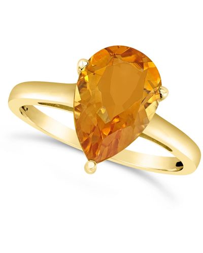 Macy's Citrine (2-3/4 Ct. T.w.) Ring In 14k Yellow Gold