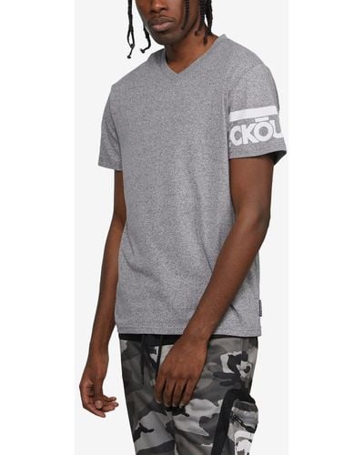 Ecko' Unltd Big And Tall Short Sleeve Madison Ave V-neck T-shirt - Black