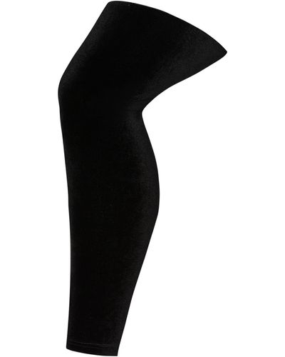 Avenue Plus Size Velvet leggings - Black