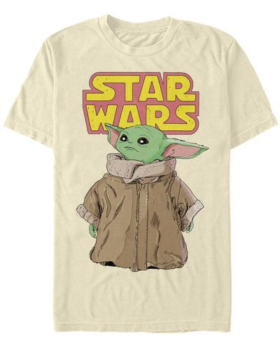 Fifth Sun Star Wars Mandalorian Logo Child Gaze Short Sleeve T-shirt - Multicolor