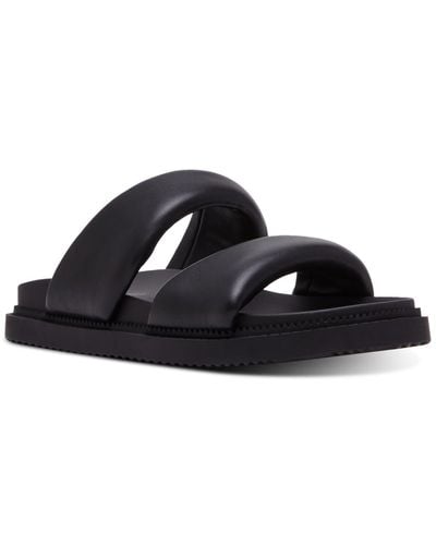 Madden Girl Minnie Footbed Slide Sandals - Black