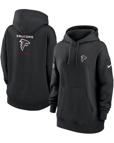 Nike Atlanta Falcons 2023 Sideline Club Fleece Pullover Hoodie - Black