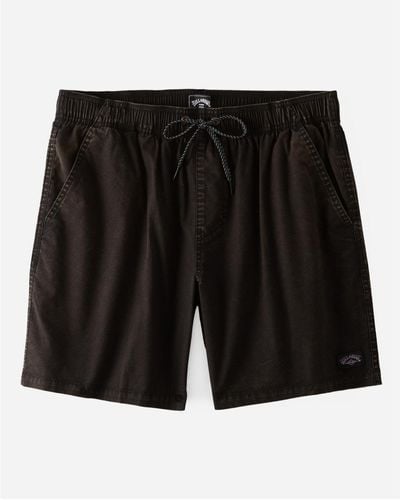 Billabong Mario Stretch Elastic Comfort Shorts - Black