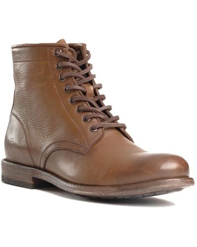 Frye Tyler Lace Up Boots - Brown