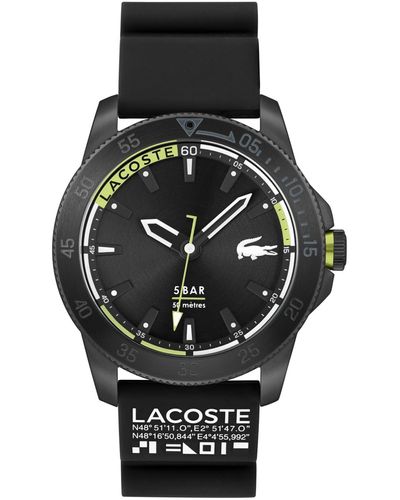 Lacoste Regatta Silicone Strap Watch 46mm - Black