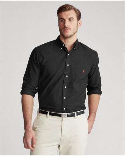 Polo Ralph Lauren Big & Tall Classic Fit Long-sleeve Oxford Shirt - Black