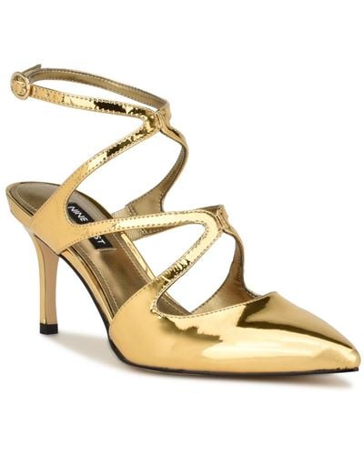 Nine west bronze heels 2025