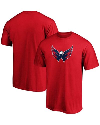 Fanatics Washington Capitals Primary Team Logo T-shirt - Red