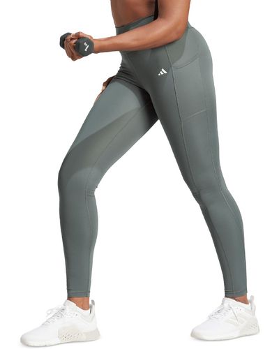 adidas Optime Moisture-wicking Full-length leggings - Gray