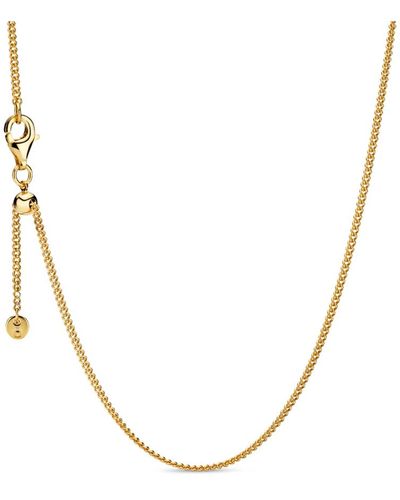 PANDORA Moments 14k -plated Curb Chain Necklace - Metallic