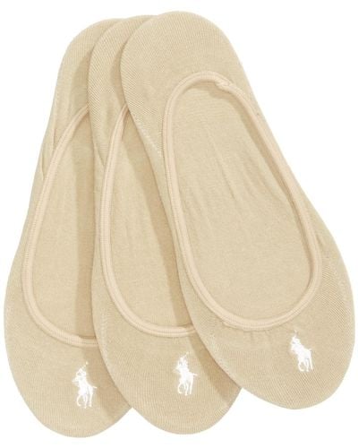 Polo Ralph Lauren 3 Pack Ultra-low No- Show Sock Liners - Natural