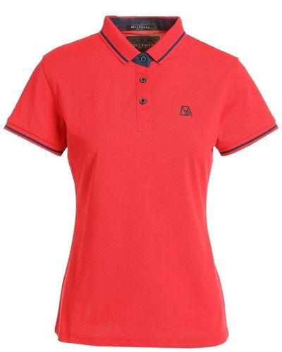 Bellemere New York Belle Mere Sporty Cotton Polo - Red