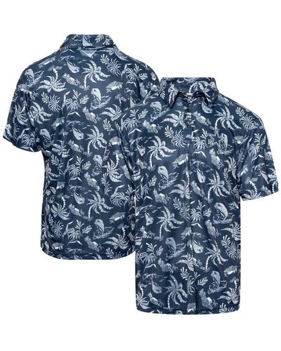 Columbia Pfg Dallas Cowboys Super Terminal Tackle Omni-shade Polo Shirt - Blue