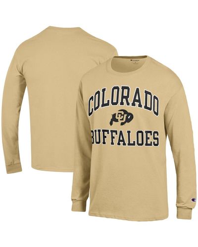 Champion Colorado Buffaloes High Motor Long Sleeve T-shirt - Natural