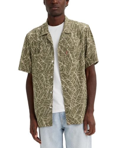 Levi's Relaxed-fit Camp Collar Shirt - Green