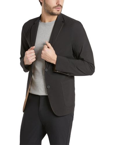 Kenneth Cole Lightweight Reversible Blazer - Black