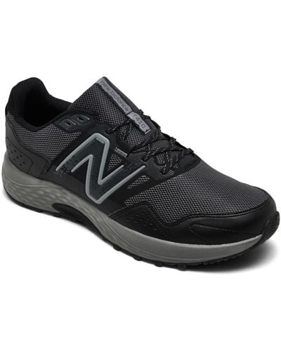 New Balance 410 V8 Wide Width Trail Running Sneakers From Finish Line - Black