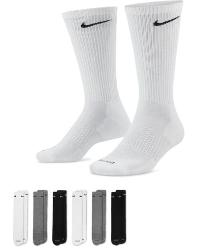 Nike Everyday Plus Cushioned Training Crew Socks (6 Pairs) - White