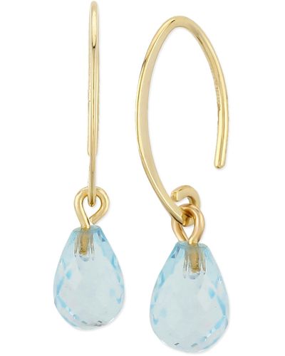 Macy's Gemstone Briolette Drop Earring - Blue