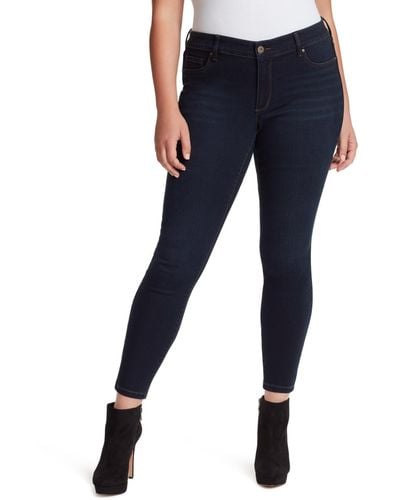 Jessica Simpson Trendy Plus Size Kiss Me Super-skinny Jeans - Blue