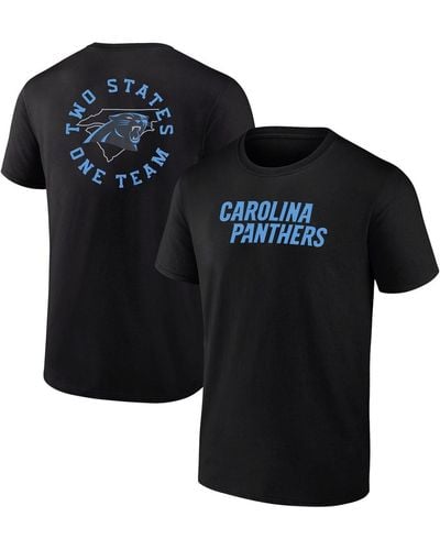 Profile Carolina Panthers Big And Tall Two-sided T-shirt - Black