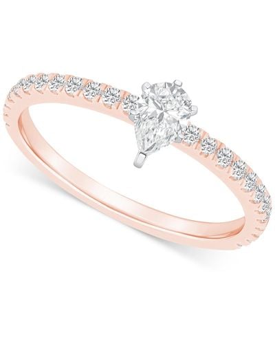 Macy's Diamond Pear Engagement Ring (1/2 Ct. T.w. - White