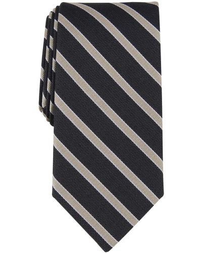 Michael Kors Neptune Stripe Tie - Gray