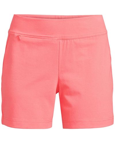 Lands' End Starfish Mid Rise 7" Shorts - Pink