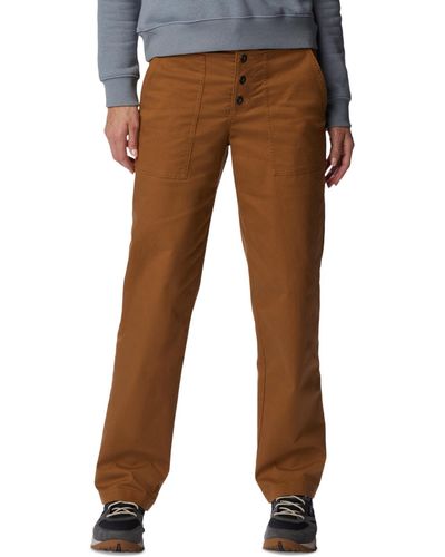Columbia Holly Hideaway Cotton Pants - Brown
