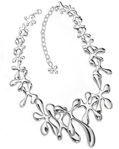 Lucy Quartermaine Large Splash Necklace - White