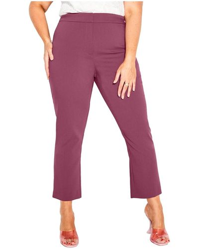 City Chic Plus Size Sophie Pant - Red