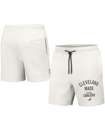 Staple Nba X Cleveland Cavaliers Heavyweight Fleece Shorts - White