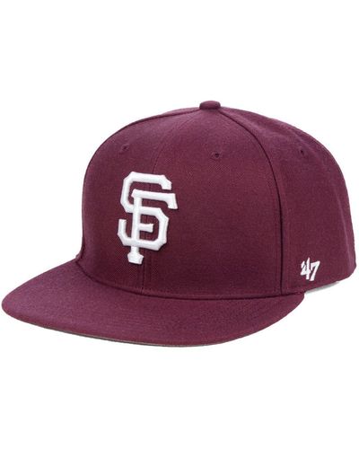 '47 San Francisco Giants Autumn Snapback Cap - Purple